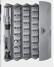 Promate 126 pieces cylindrical magnetic screw driver kit,ProTools-126M