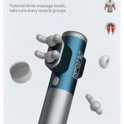 FeiyuTech Massage Gun Deep Tissue Professional Double Heads Muscle Massager—KiCA Pro Grey, Powerful, LED Touch Screen Handheld Portable Back Neck Massager for Body Athlete Pain Relief Quiet Massager