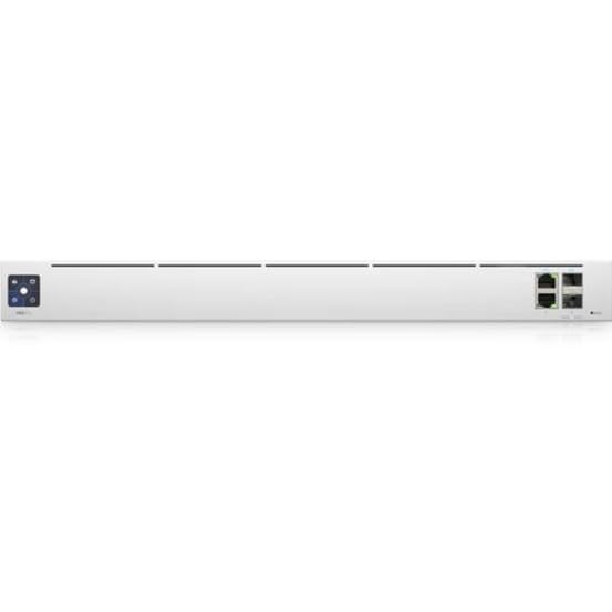 يوبيكويتي نيتوركس يونيفاي الجيل القادم جيت واي برو (UXG-PRO-US)، 2 × منافذ WAN (GbE RJ45 و10G SFP+)، 2 × منافذ LAN (جي بي اي ار جيه 45 و10G SFP+)، نقطة لكل بوصة فئة المؤسسات، IPS/IDS، 1U قابلة للتركيب