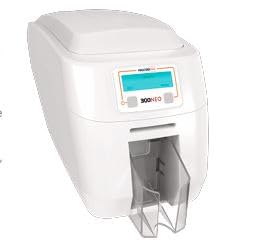 طابعة بطاقات مزدوجة الجوانب 300NEO DUO من ماجيك كارد (3300-6021/4) + بطاقة سحرية بشريط طابعة 100 صورة + 100 بطاقة + تبادل البطاقات
