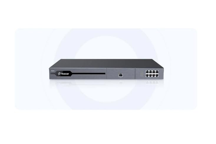 Ye@star P570 Voip PBX Phone System, Up to 500 Max Users, 120 Max Concurrent Calls, 16 FXS Ports, 6 GSM / 3G / 4G Ports, 2x Ethernet 10/100/1000 Mbps, Black | P570