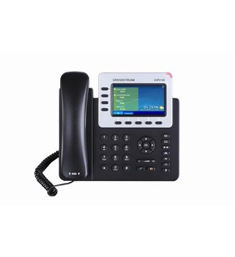 جراندستريم جراندستريم GXP2140/4 Line HD VoIP Gigabit Phone Bluetooth PoE Color شاشة كريستال سائل LCD