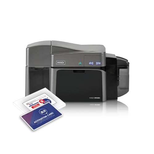 Fargo DTC1250e 050100 Dual-Sided ID Card Printer | Professional ID Card Machine for Business, Government, Student ID Cards and More