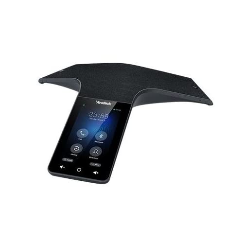 Yealink CP965 IP Power Over Ethernet, Touch Sensitive HD Corded Conference Phone with 5 inch (720x1280) Multi-Touch Screen, Android 9.0, Optimal HD Audio & Full Duplex Technology - Black