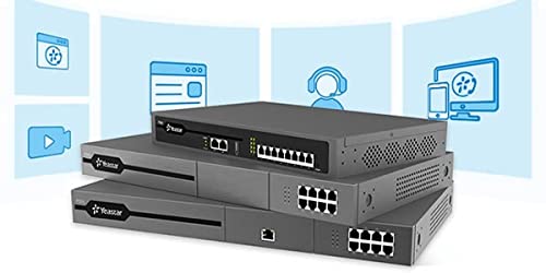 P560 PBX System for Office, Hotel, and Remote Work - Up to 200 Extensions/Trunks, 30 Concurrent Calls, Black