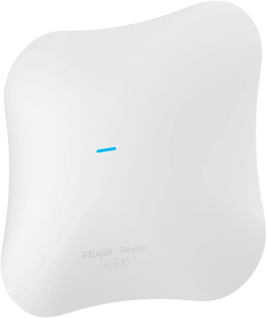 Ruijie Reyee RG-RAP72 Pro Wi-Fi 7 BE5040 Ceiling Access Point, Ultra Fast, Dual Band Wireless for Hotels & Offices