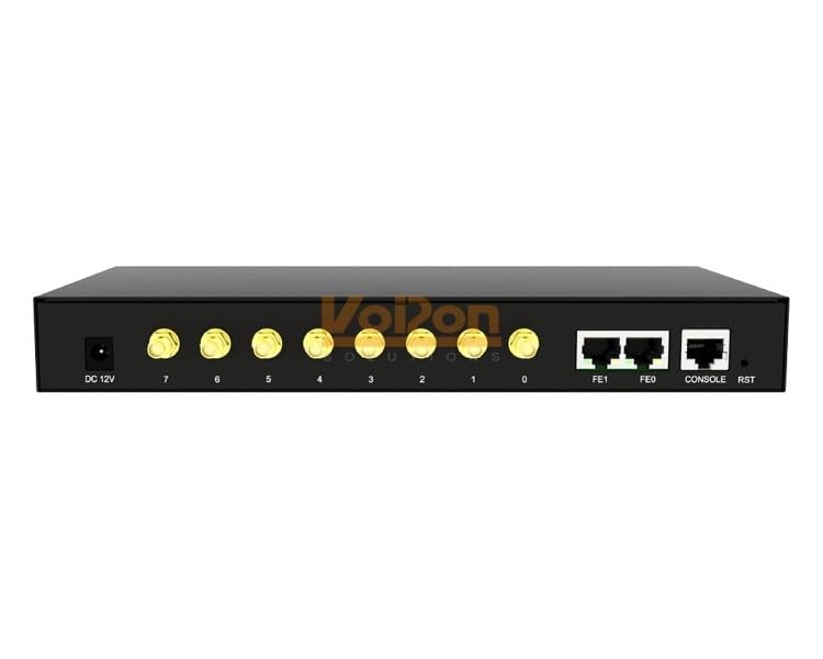 بوابة قنوات 8 منافذ SIP 4G LTE من دينستار UC2000-VE-8T - دعم الامارات العربية المتحدة
