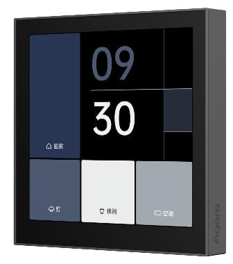 Aqara Panel Switch S100, 3-Gang Smart Touch Screen Switch, Wi-Fi Enabled, HomeKit Compatible, MP-K04D White