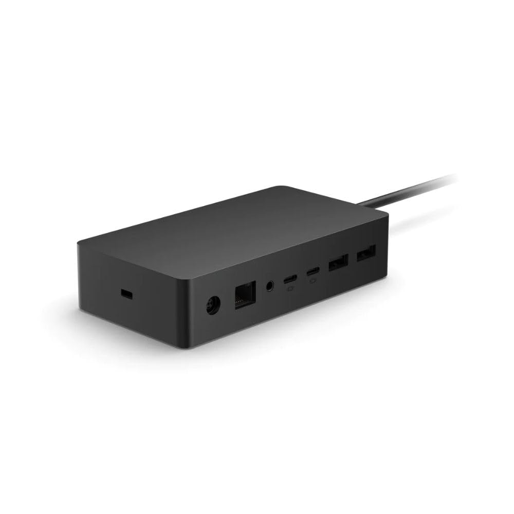 Microsoft Surface Dock v2, Supports Dual 4K Extended Displays At 60Hz, 199W Power Supply, 2xUSB-C, Ethernet Port, Audio Jack | SVS-00008