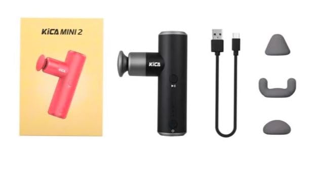 Kica Mini 2 Smart Massage Gun for Physical Therapy, Deep Muscle Massager for Neck, Back, Leg, Foot, and Fitness