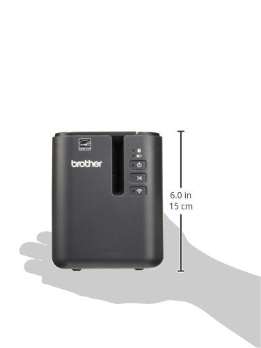 بروذر طابعة ملصقات شبكية صناعية PT-P950NW من بي تاتش، ملصقات حتى 36 ملم، USB 2.0 قياسي ومسلسل، ايثرنت، واي فاي مدمج، بلوتوث اختياري