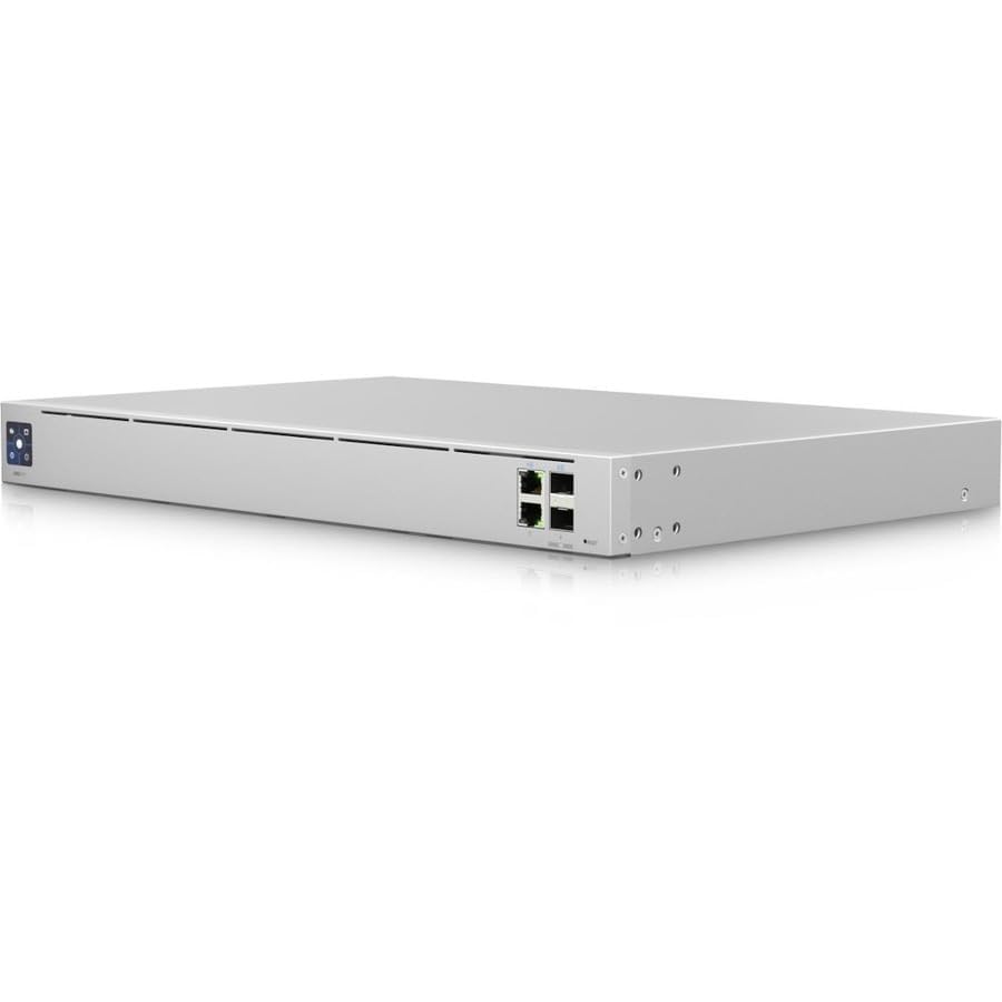 يوبيكويتي نيتوركس يونيفاي الجيل القادم جيت واي برو (UXG-PRO-US)، 2 × منافذ WAN (GbE RJ45 و10G SFP+)، 2 × منافذ LAN (جي بي اي ار جيه 45 و10G SFP+)، نقطة لكل بوصة فئة المؤسسات، IPS/IDS، 1U قابلة للتركيب