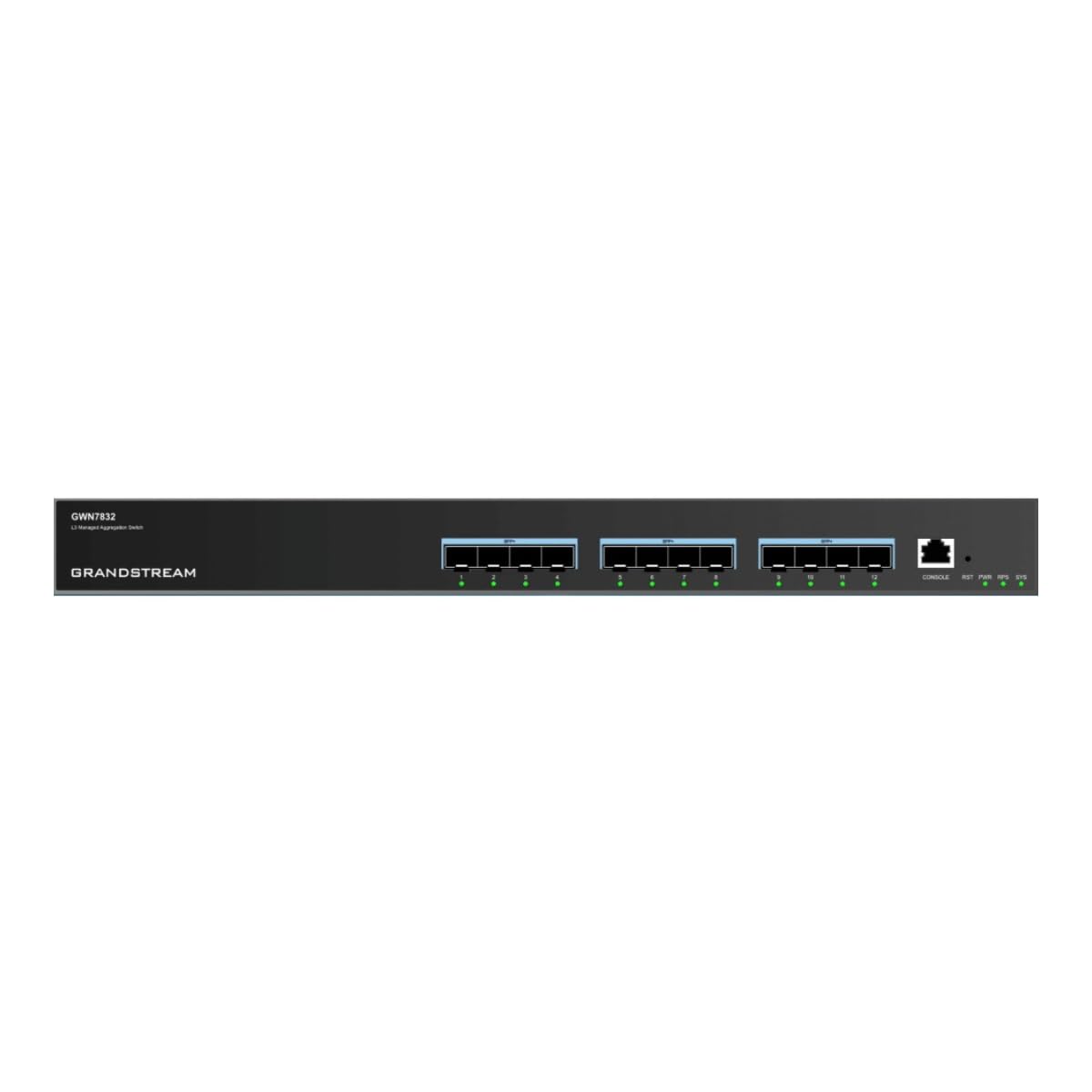 Grandstream GWN7832 Enterprise Layer 3 Managed Aggregation Switch, 12 x SFP+