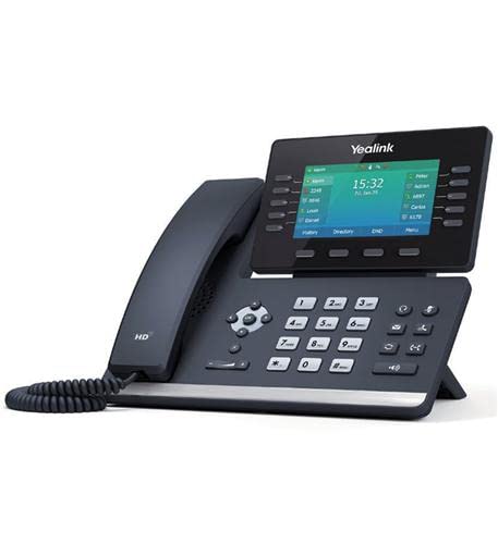 Yealink SIP-T54W IP Phone [5 Pack] 16 SIP Accounts, 4.3-inch Color Display, USB 2.0, 802.11ac Wi-Fi, Gigabit Ethernet, 802.3af PoE, Power Adapter Not Included (SIP-T54W)