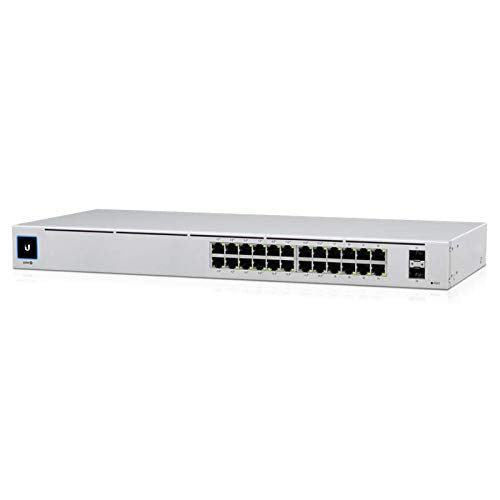 Ubiquiti Networks UniFi USW24POE 24Port PoE Managed L2L3 Gigabit Ethernet (10/100/1000) Power over Ethernet (PoE) 1U Silver