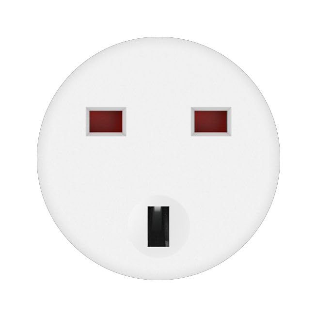 هاما شريط طاقة D3223852 رباعي الاتجاهات 2X USB-A 12 واط بقابس بريطاني، طول 3 متر، ابيض