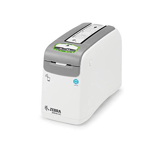 Zebra ZD510-HC Direct Thermal Printer - Monochrome - Portable - Wristband Print - Ethernet - USB - Bluetooth - 22 inch Print Length - 1.2 inch Print Width - 4 inch/second Mono - 300 dpi
