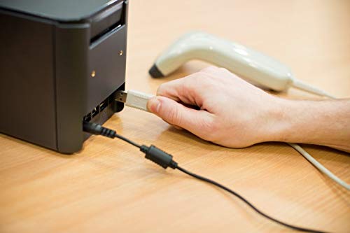بروذر طابعة ملصقات شبكية صناعية PT-P950NW من بي تاتش، ملصقات حتى 36 ملم، USB 2.0 قياسي ومسلسل، ايثرنت، واي فاي مدمج، بلوتوث اختياري