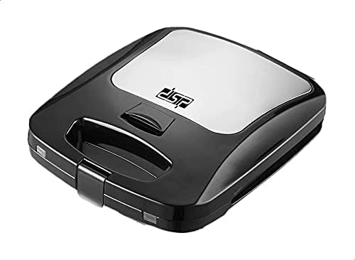 DSP 2-in-1 Sandwich Maker with Grill KC1051, 1200 Watt - Black and Grey