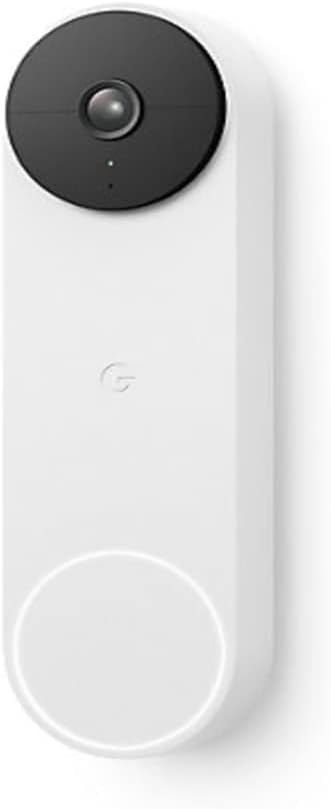 Google Nest Doorbell (Battery) Wireless Doorbell Camera - Video Doorbell - Snow