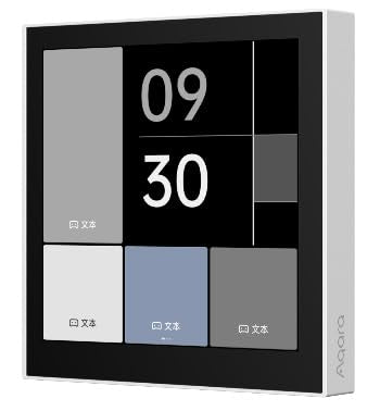 Aqara Panel Switch S100, 3-Gang Smart Touch Screen Switch, Wi-Fi Enabled, HomeKit Compatible, MP-K04D White