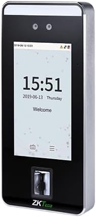 ZKTeco SpeedFace V5L Dynamic Face Recognition Device, Face Recognition Fingerprint Time Attendance, Door Access Control System, Automatic Punch In/Out, Easy Operation