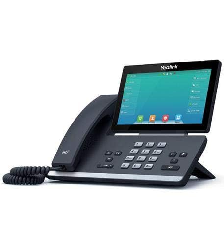 Yealink SIP-T57W IP Phone [5 Pack] 16 VoIP Accounts with 7 Inch Adjustable Color Touchscreen, USB 2.0, WiFi 802.11ac, Dual-Port Gigabit Ethernet, 802.3af PoE, Power Adapter Not Included