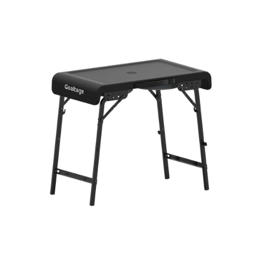 Goaltage TBL01 LightFold Camping Table with 3-Lighting Modes, Adjustable Height, Latch Lock, Waterproof and Foldable Design A Compact and Versatile Outdoor Essential