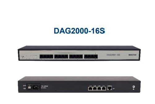 بوابة الصوت عبر بروتوكول الإنترنت التناظرية من دينستار DAG2000-16S FXS