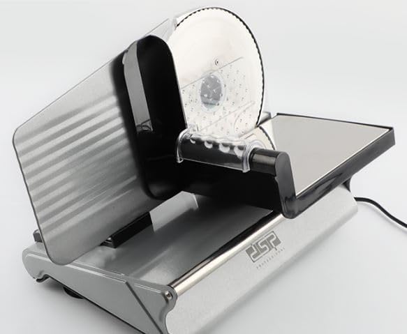 Meat Slicer, 200w Electric Slicer with a Detachable Stainless Steel Blade and Food Holder, 0-15mm Adjustable Thickness Household Meat Slicer, Food Slicer, KB7005