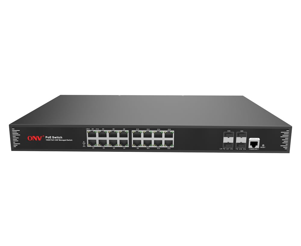 ONV Gigabit 20-port L2+ محول PoE مُدار POE33020PFM-at