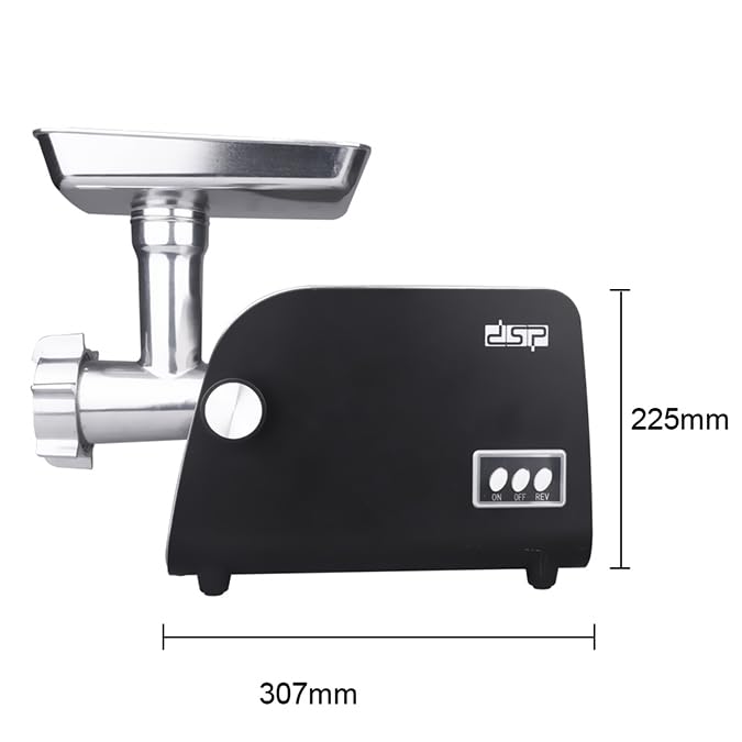 DSP KM5024 Meat Grinder 1200 watts Black/Silver