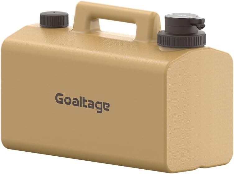 Goaltage AquaPro Water Storage With 20L Capacity, Rechargeable Water Pump, Touch Control Panel, Camping Essentials And Spigot Portable Design - Yellow