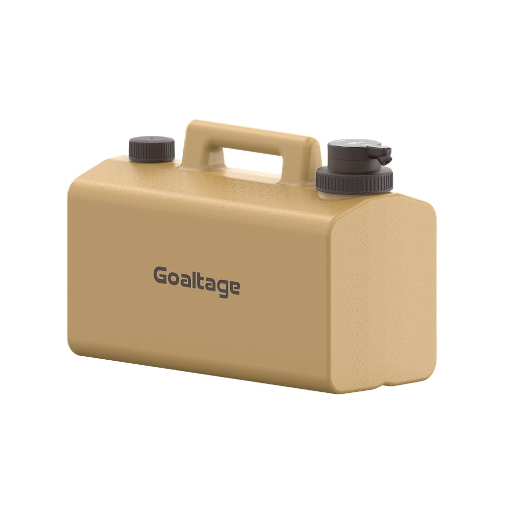 Goaltage AquaPro Water Storage With 20L Capacity, Rechargeable Water Pump, Touch Control Panel, Camping Essentials And Spigot Portable Design - Yellow