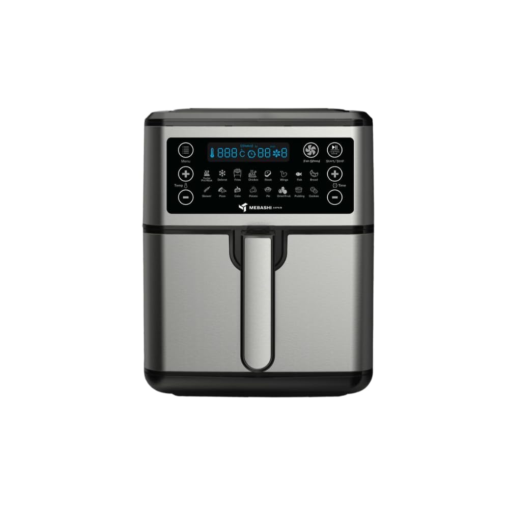 Maibashi Air Fryer 5.5 Liter with Touch Screen, 3 Adjustable Fan Speed Levels, 16 Pre-Set Cooking Programs