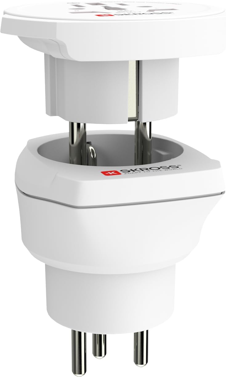 Skross 1500231-E Combo World to UKSingle adapters - Essential Edition-white