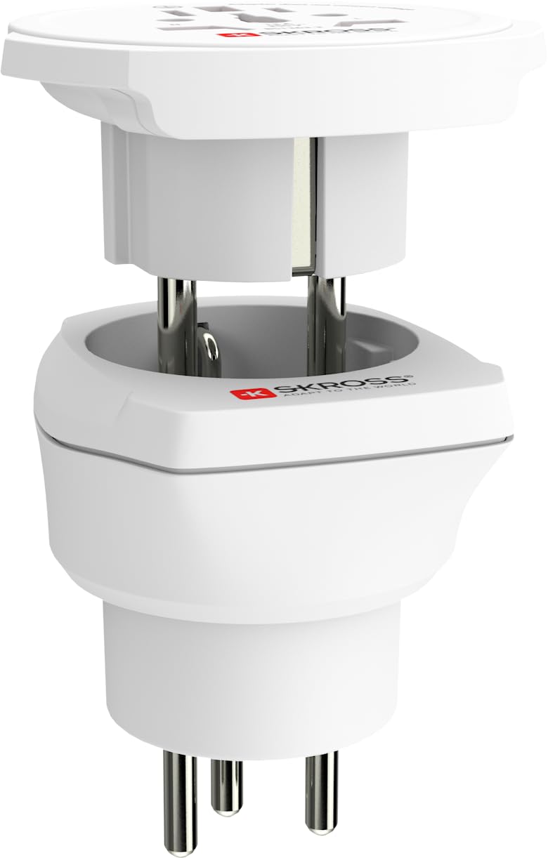Skross 1500231-E Combo World to UKSingle adapters - Essential Edition-white