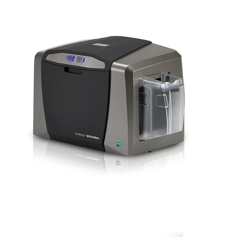 طابعة شارات احادية الجانب DTC1250e من تو اي دي فارجو | ماكينة بطاقات الهوية الاحترافية لبطاقات الهوية المدرسية وبطاقات دخول الشركات وشارات العمل | SKU: 050000 | الطابعة فقط