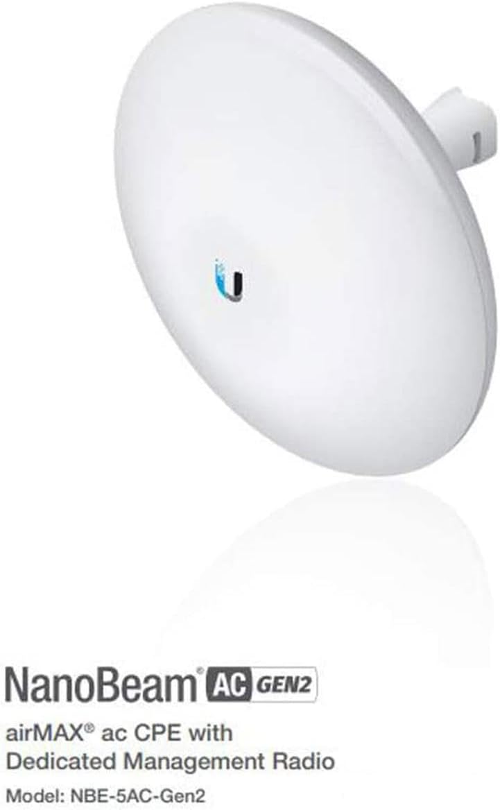 Ubiquiti Networks 2 PACK NBE-5AC-GEN2 NanoBeam ac Gen2 airMAX ac CPE with Dedicated Management Radio