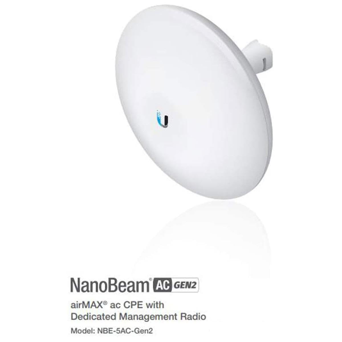 Ubiquiti Networks 2 PACK NBE-5AC-GEN2 NanoBeam ac Gen2 airMAX ac CPE with Dedicated Management Radio
