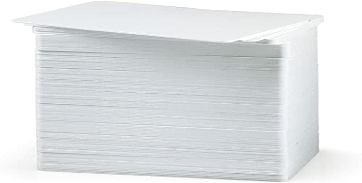 Zebra Premier PVC Blank White Card, 30 mm, 500 Stück