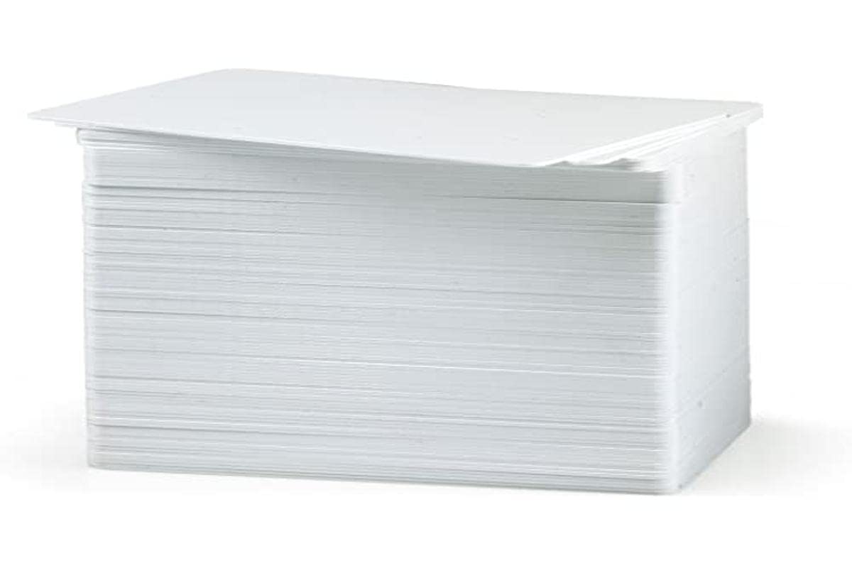Zebra Premier PVC Blank White Card, 30 mm, 500 Stück