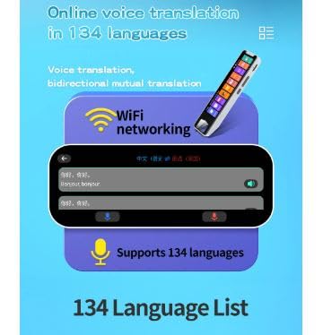مترجم صوتي عربي بدون انترنت، 134 لغة، مترجم ذكي، قلم قراءة نقاط، قاموس ترجمة مسح ضوئي، قاموس اعمال