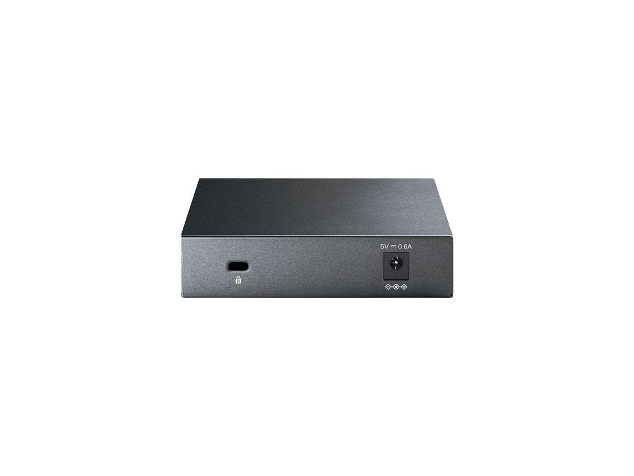 TP-Link TL-SG105S | 5 Port Gigabit Ethernet | Desktop/Wall Mount | Plug and Play | Fanless | Sturdy Metal | 3 Year Manufacturer Warranty | 802.1p/DSCP QoS & IGMP Snooping | Compact Design