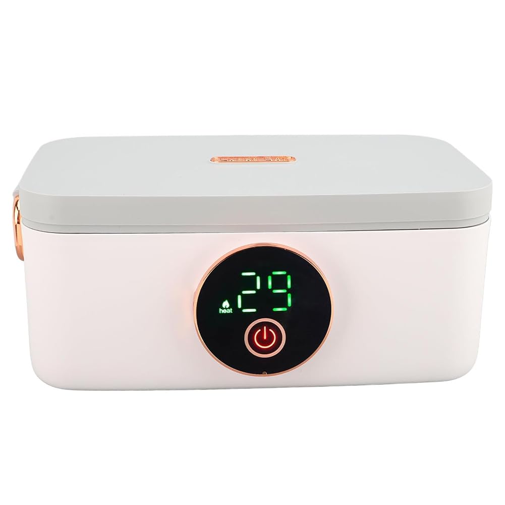 TsoLay Electric Lunch Box, Portable Food Heaters Lunch Warmer, 1L Capacity USB Rechargeable Portable Food Warmer Lunch Heater with Removable Stainless Steel Container, for Office Travel Car