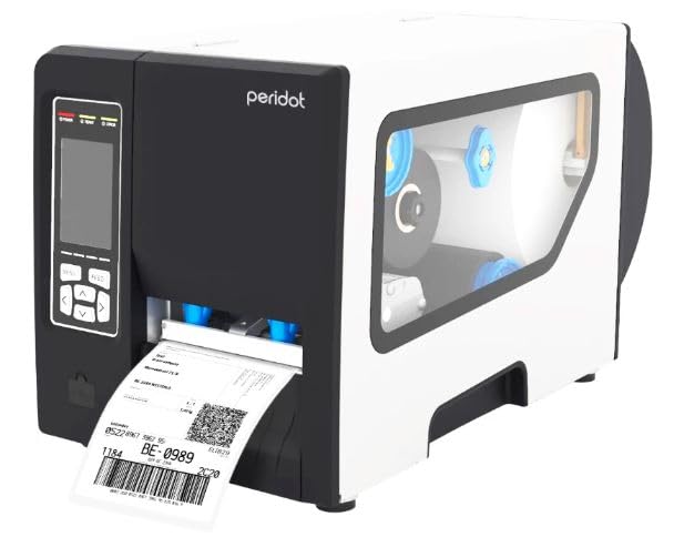 Peridot PD400W Industrial Barcode Label Printer (USB+LAN+Serial+WiFi) Supports ZPL EPL Commands TT/DT