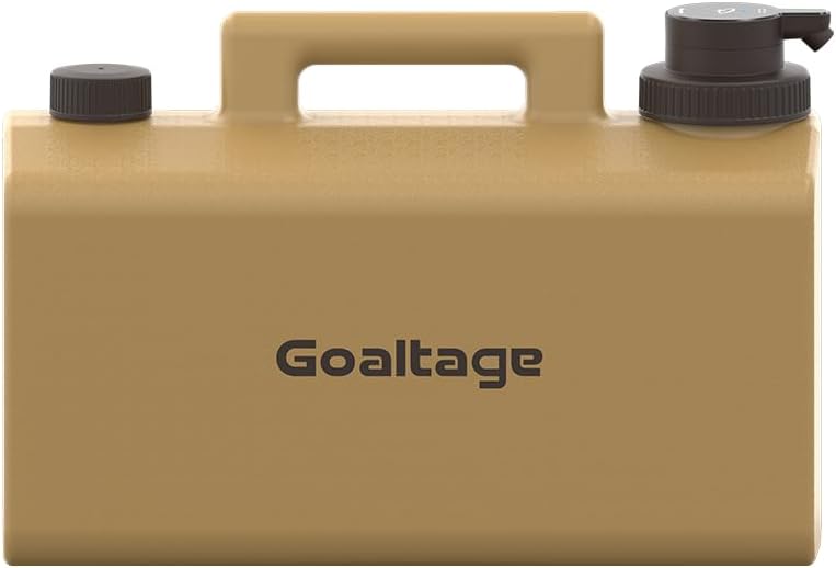 Goaltage AquaPro Water Storage With 20L Capacity, Rechargeable Water Pump, Touch Control Panel, Camping Essentials And Spigot Portable Design - Yellow