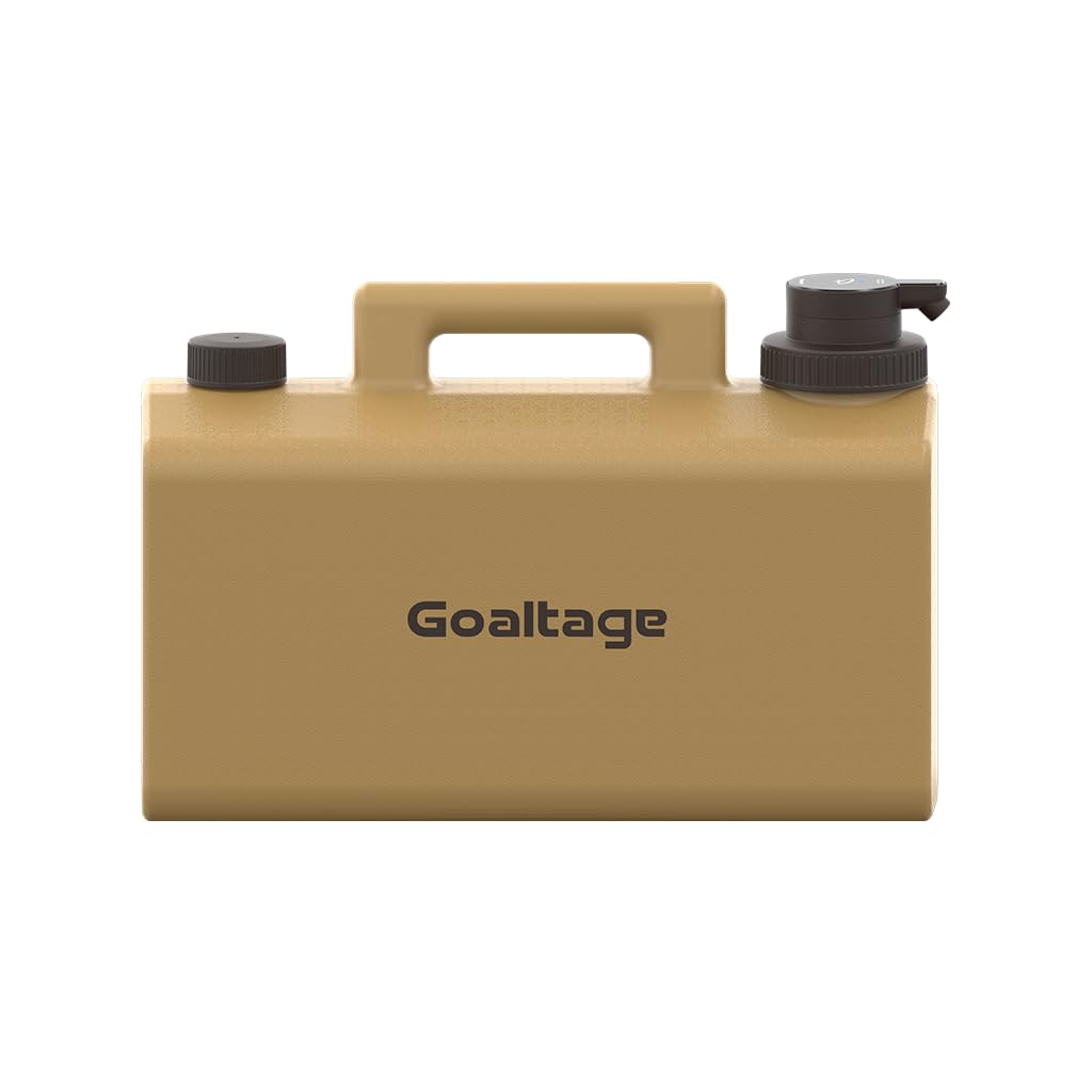 Goaltage AquaPro Water Storage With 20L Capacity, Rechargeable Water Pump, Touch Control Panel, Camping Essentials And Spigot Portable Design - Yellow