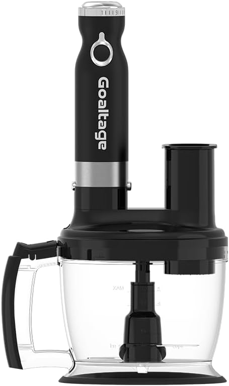 Goaltage Smart Mix BLND02 Hand Blender with Powerful Blades, 20 Adjustable Speeds, High Capacity and Multiple Functions