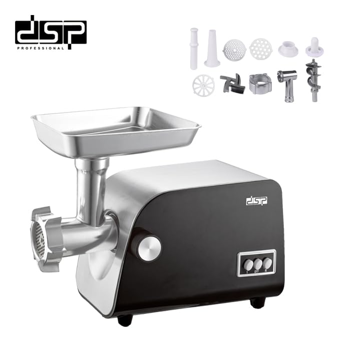 DSP KM5024 Meat Grinder 1200 watts Black/Silver